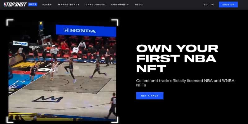 nba topshots nft marketplace baskteball