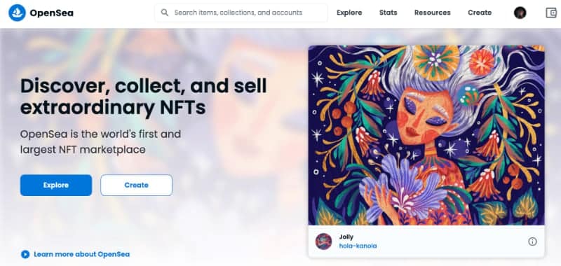 opensea nft marketplace