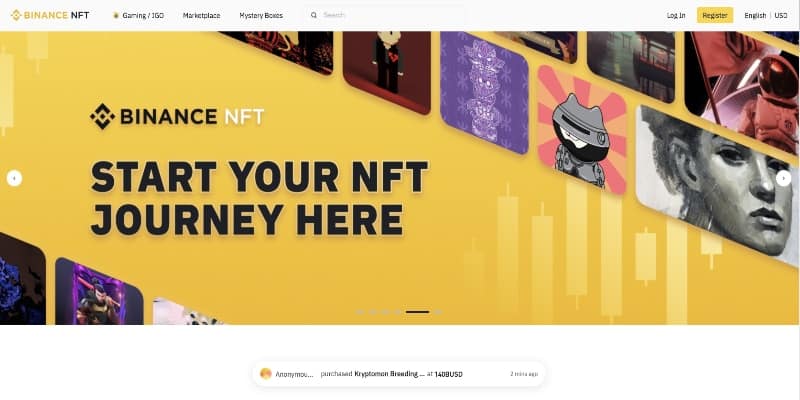 binance nft marketplace