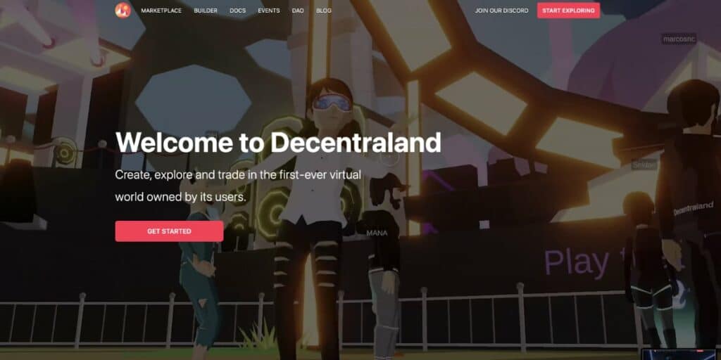 decentraland metaverse how to start