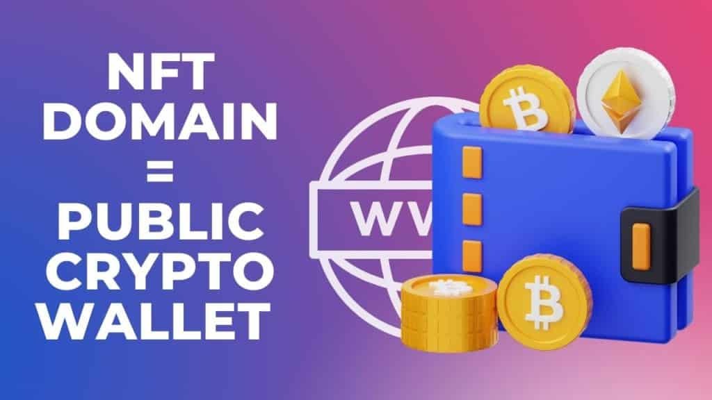 NFT domain used as a crypto wallet