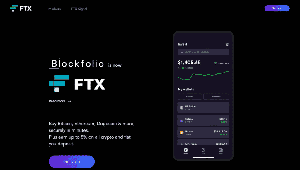 ftx landing page