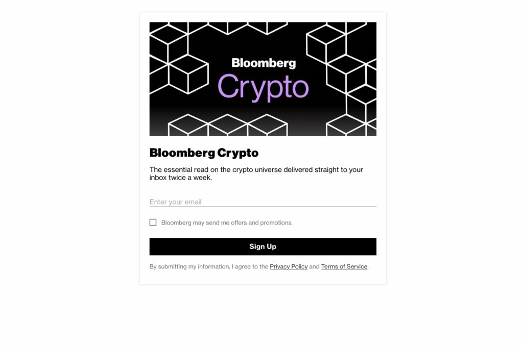 bloomber crypto newsletter
