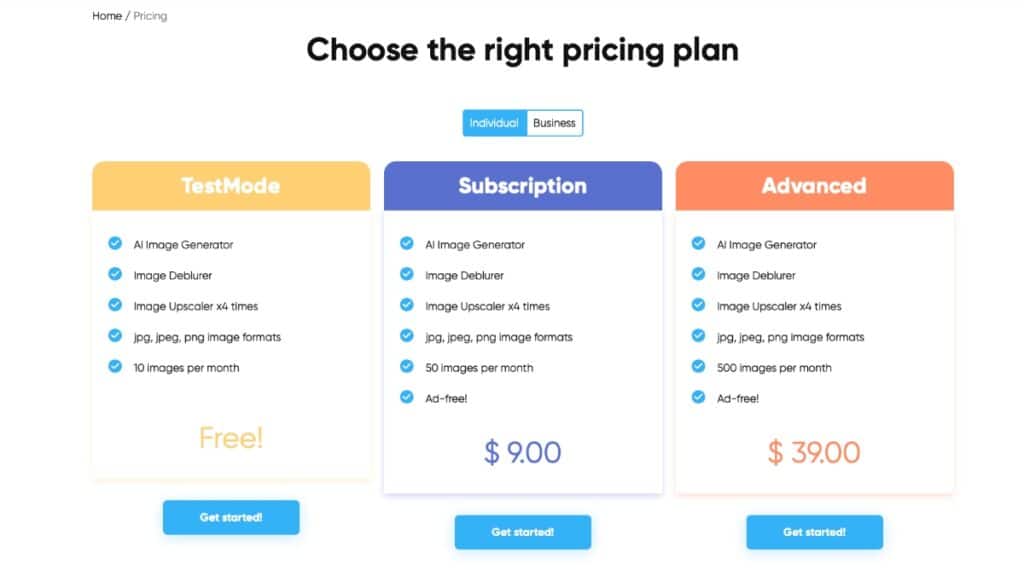 upscaler pricing