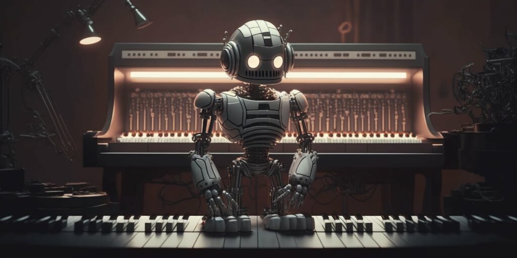 music generators with ai robot recording studio