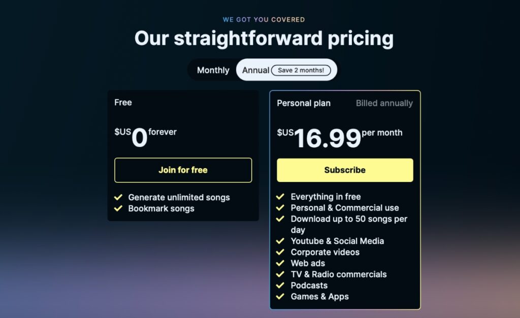 soundraw pricing