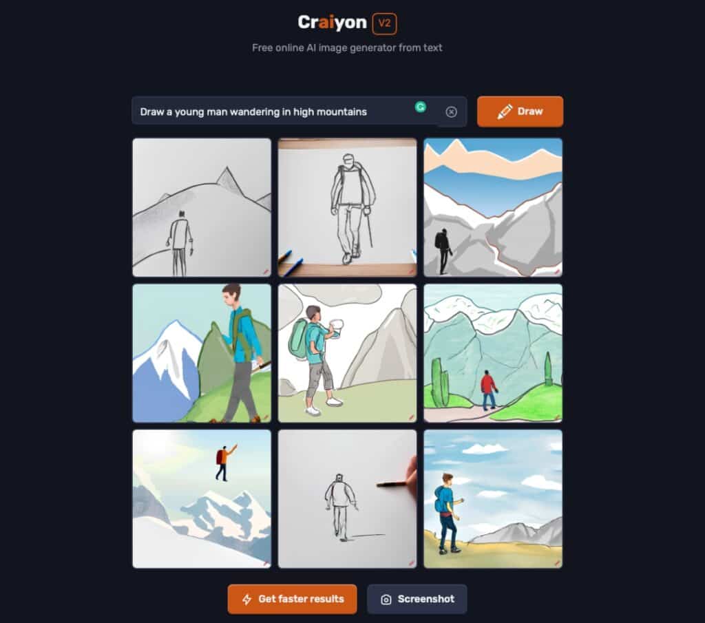 craiyon drawing generator